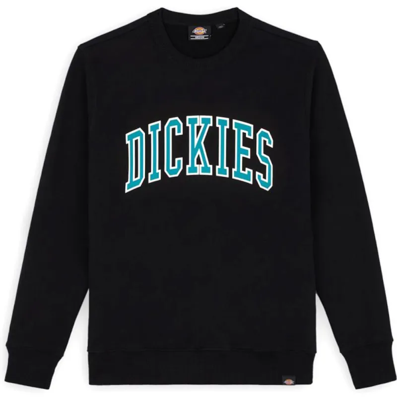 Dickies Aitkin Long Sleeve T-Shirt - Black/Deep Lake made by Dickies