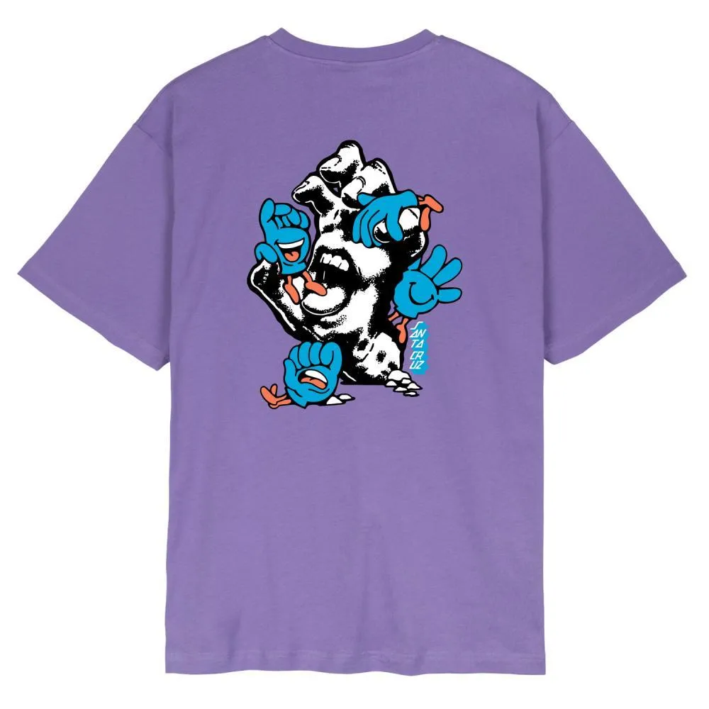 Santa Cruz Chisel Hand T-Shirt - Soft Purple sold by Source Skate Co. product image thumbnail 2