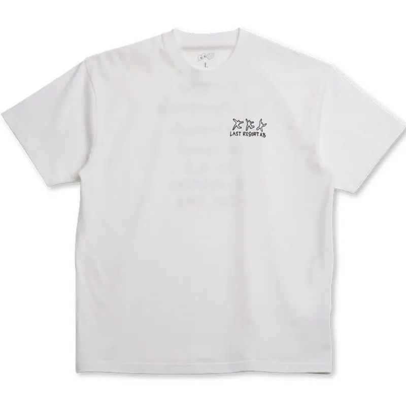 Last Resort AB Message T-Shirt - White sold by Source Skate Co.