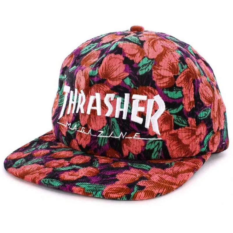 Thrasher Mag Logo SnapbackCap - Pink Floral sold by Source Skate Co.