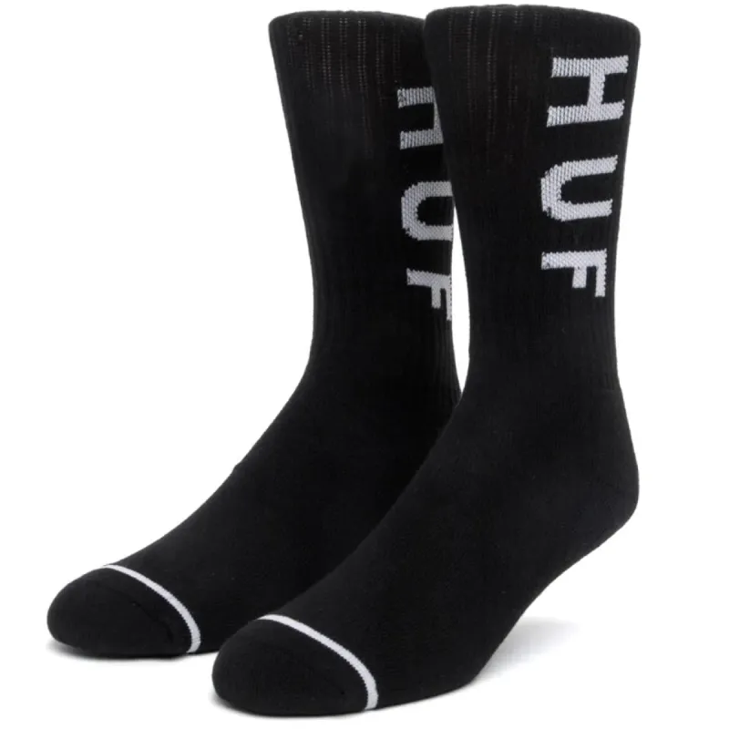 Huf Essential OG Logo Sock - Black sold by Source Skate Co.