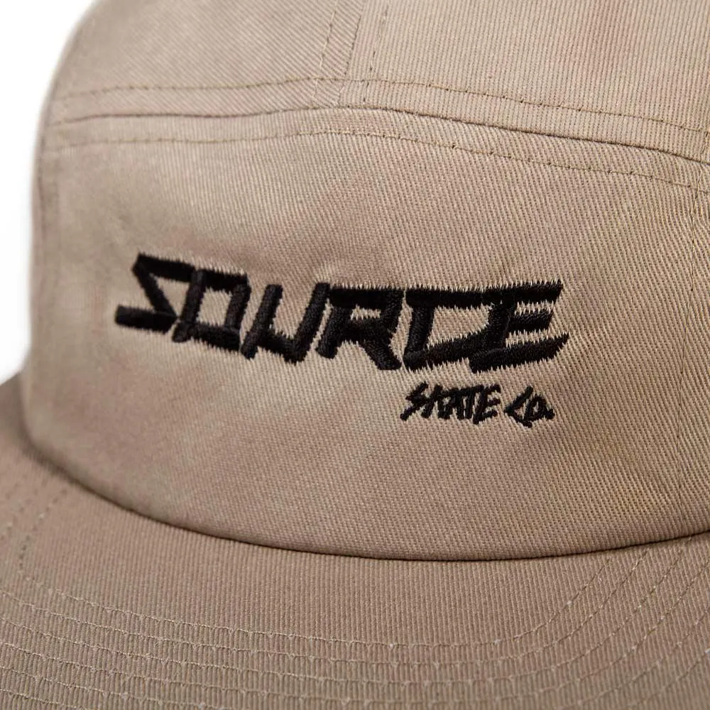 Source Skate Co. Five Panel Cap - Khaki sold by Source Skate Co. product image thumbnail 3