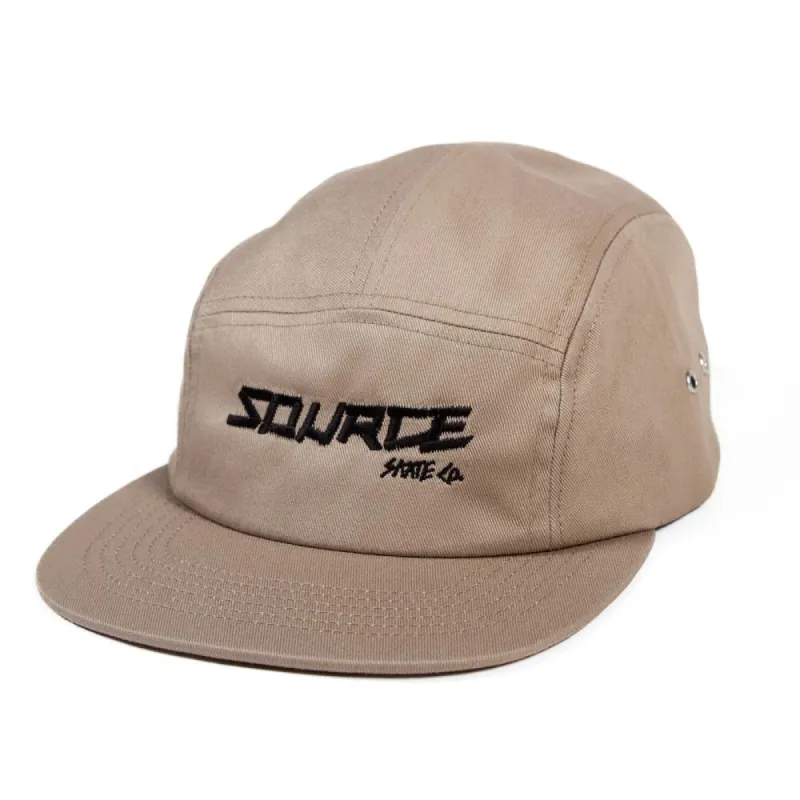 Source Skate Co. Five Panel Cap - Khaki sold by Source Skate Co.