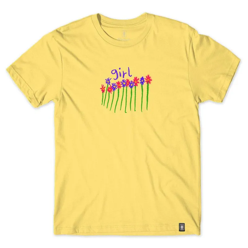 Girl Flowers Youth T-Shirt - Daisy Yellow sold by Source Skate Co.