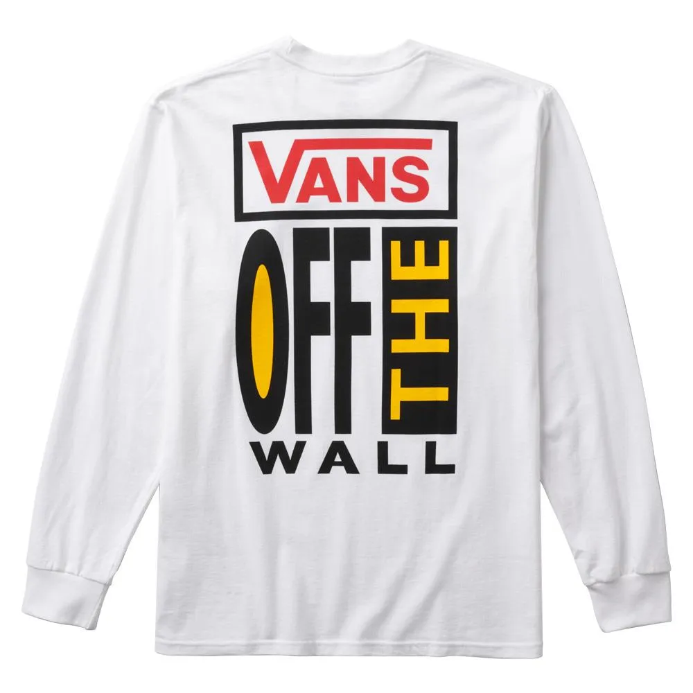 Vans AVE Long Sleeve T-shirt - White sold by Source Skate Co. product image thumbnail 2