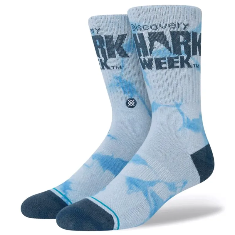 Stance Shark Week Socks - Blue/ Large sold by Source Skate Co.