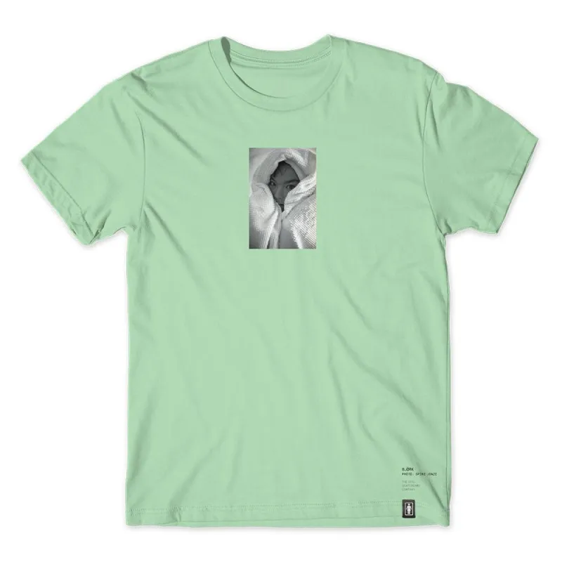 Girl 'Shot by Spike' Bjork T-shirt - Mint sold by Source Skate Co.