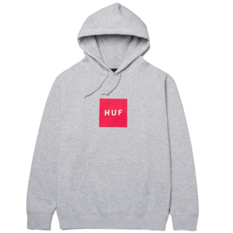 Huf Essentials Box Logo Pullover Hoodie - Athletic Heather sold by Source Skate Co.
