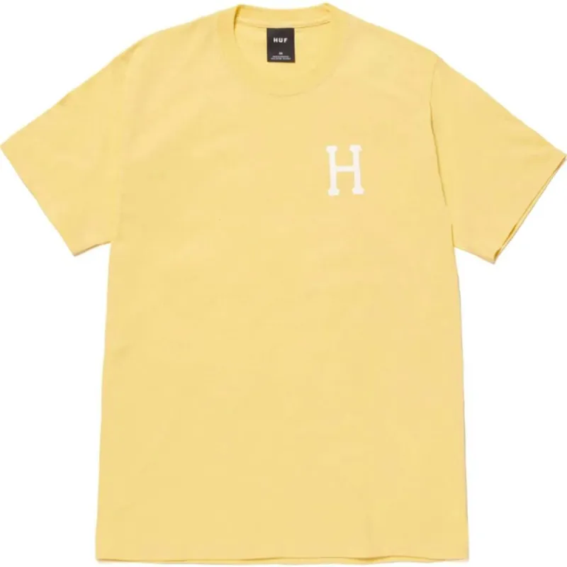 Huf Essentials Classic H T-Shirt - Gold sold by Source Skate Co.