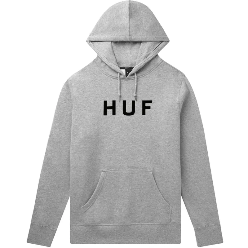 Huf Essentials OG Logo Pullover Hoodie - Athletic Heather sold by Source Skate Co.