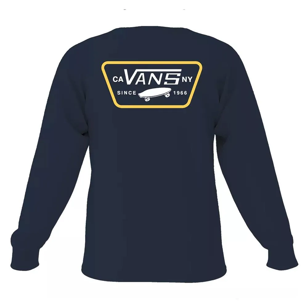 Vans Full Patch Back Long Sleeve T-Shirt - Navy/Samoan Sun sold by Source Skate Co. product image thumbnail 2