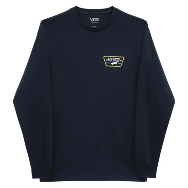 Vans Full Patch Back Long Sleeve T-Shirt - Navy/Samoan Sun sold by Source Skate Co.