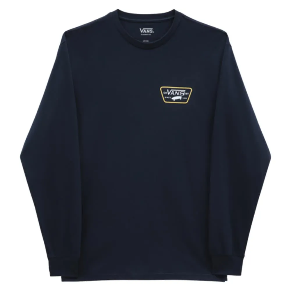 Vans Full Patch Back Long Sleeve T-Shirt - Navy/Samoan Sun sold by Source Skate Co.