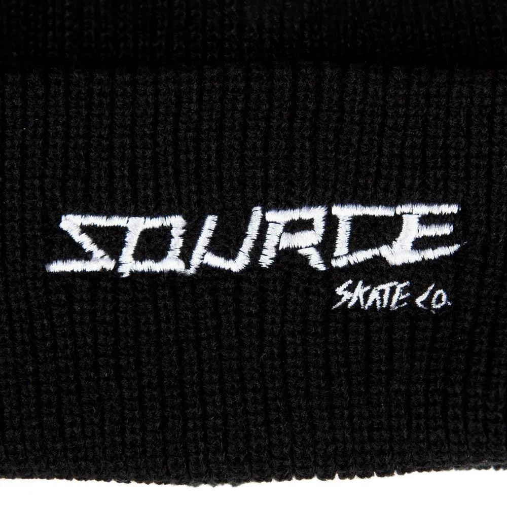 Source Skate Co. Beanie - Black sold by Source Skate Co. product image thumbnail 2