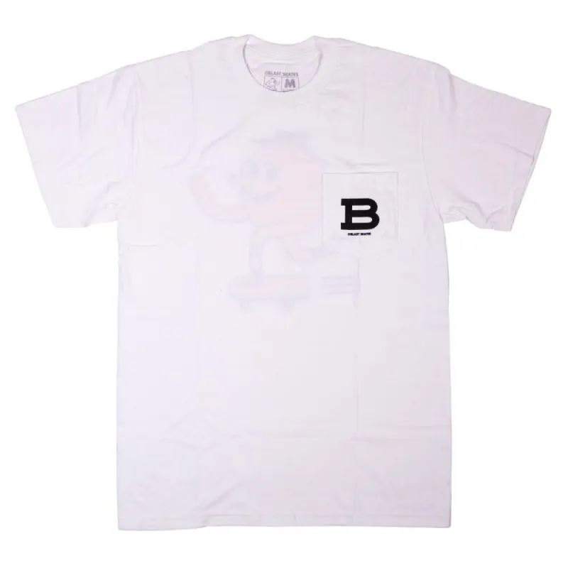 Blast Pocket Classic Mascot T-Shirt - White sold by Source Skate Co.