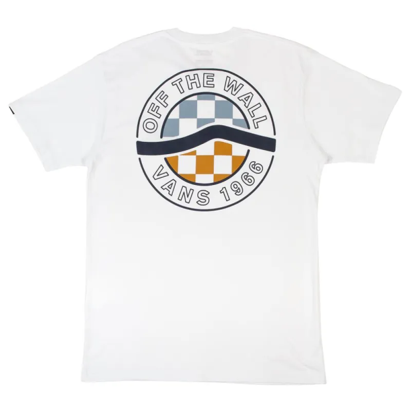 Vans Circle Sidestripe T-Shirt - White sold by Source Skate Co.