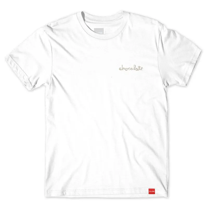 Chocolate Chunk Emb T-Shirt - White sold by Source Skate Co.