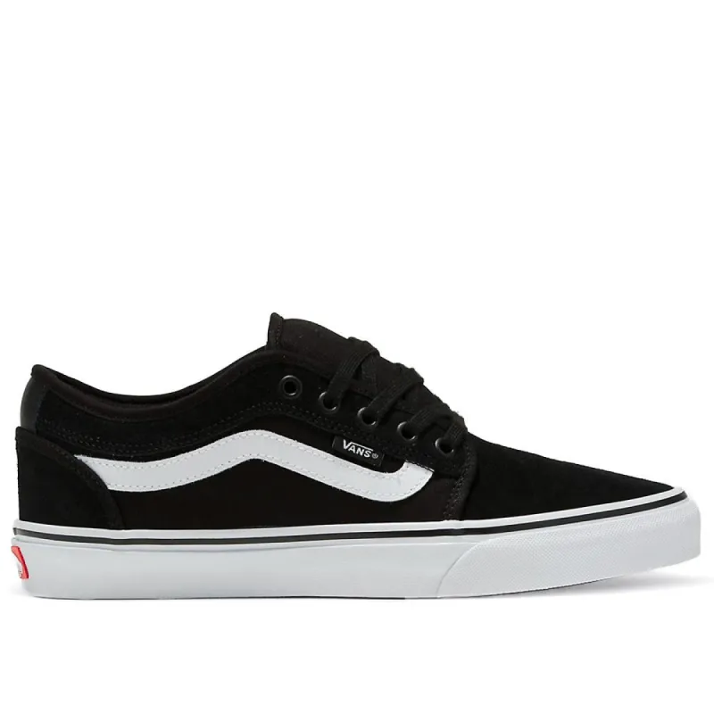 Vans Chukka Low Sidestripe - Black/White sold by Source Skate Co.