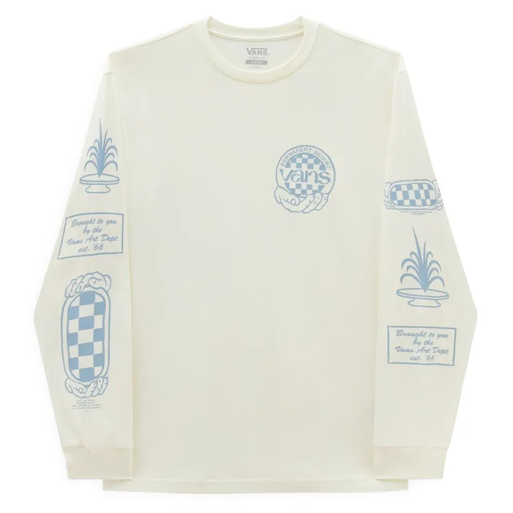 Vans Hand Circle Long Sleeve T-shirt - Marshmallow sold by Source Skate Co.