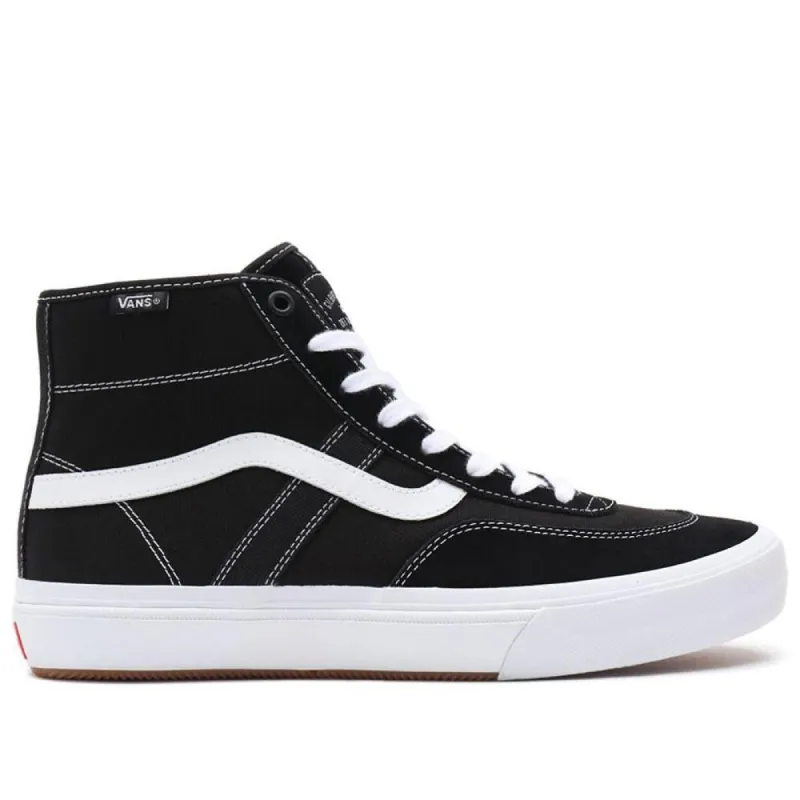 Vans Crockett High Pro - Black/White sold by Source Skate Co.