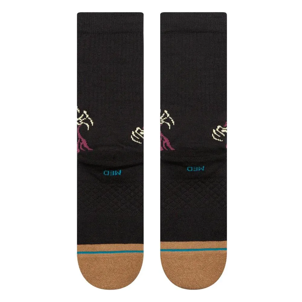 Stance Welcome Skelly Crew Socks - Black - Large sold by Source Skate Co. product image thumbnail 3