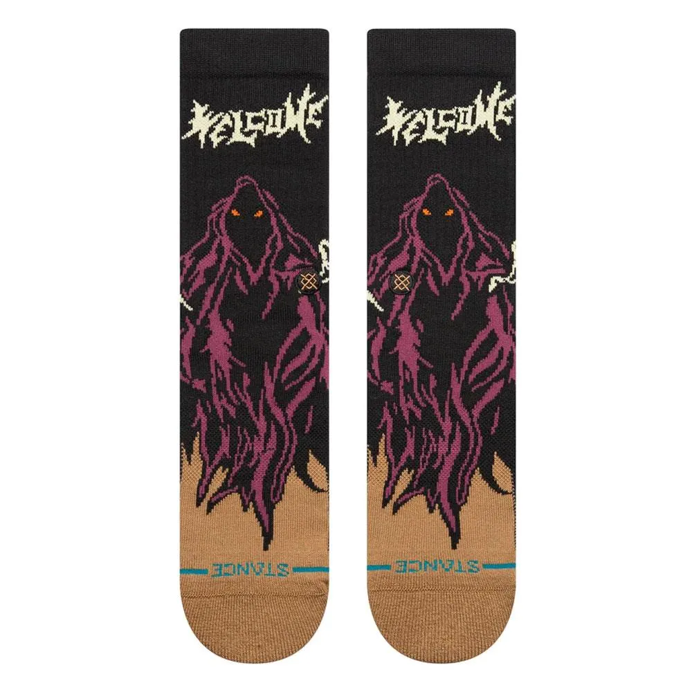 Stance Welcome Skelly Crew Socks - Black - Large sold by Source Skate Co. product image thumbnail 2