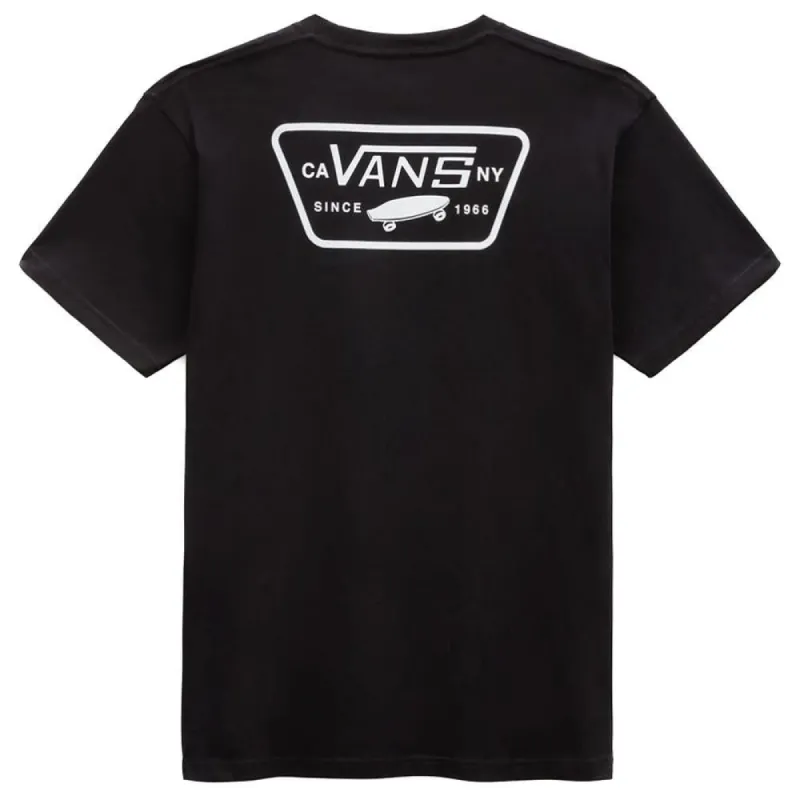 Vans Full Patch Back T-Shirt - Black/White sold by Source Skate Co.