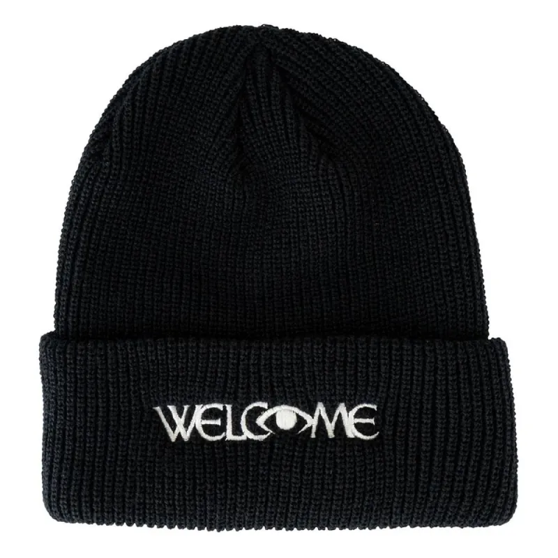 Welcome Omniscient Embroidered Cuff Beanie - Black sold by Source Skate Co.