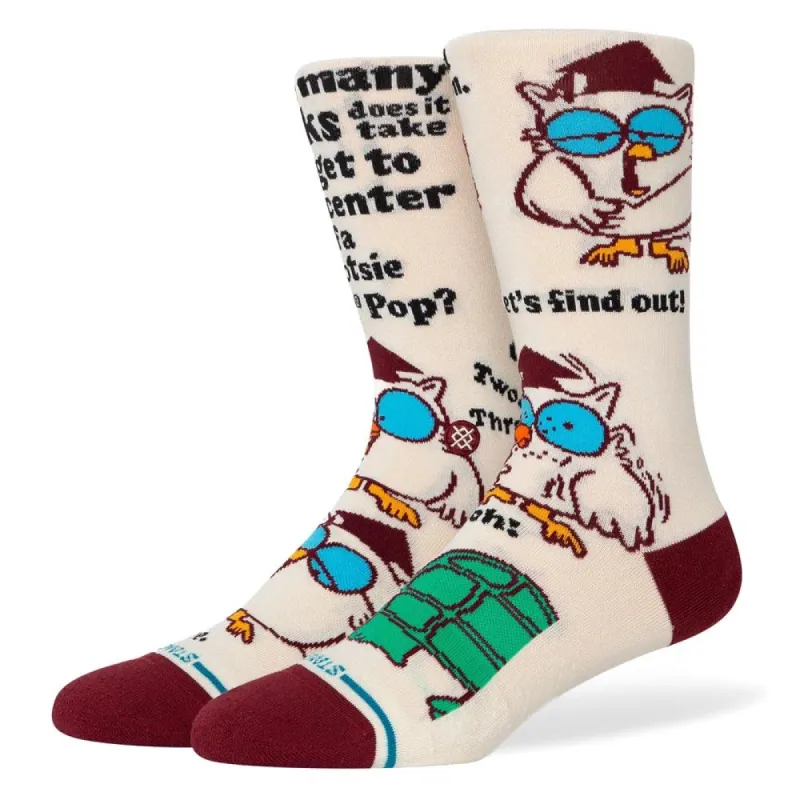 Stance Mr Owl Socks - Canvas - Large made by Stance