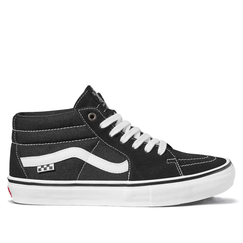Vans Skate Grosso Mid - Black/White sold by Source Skate Co.