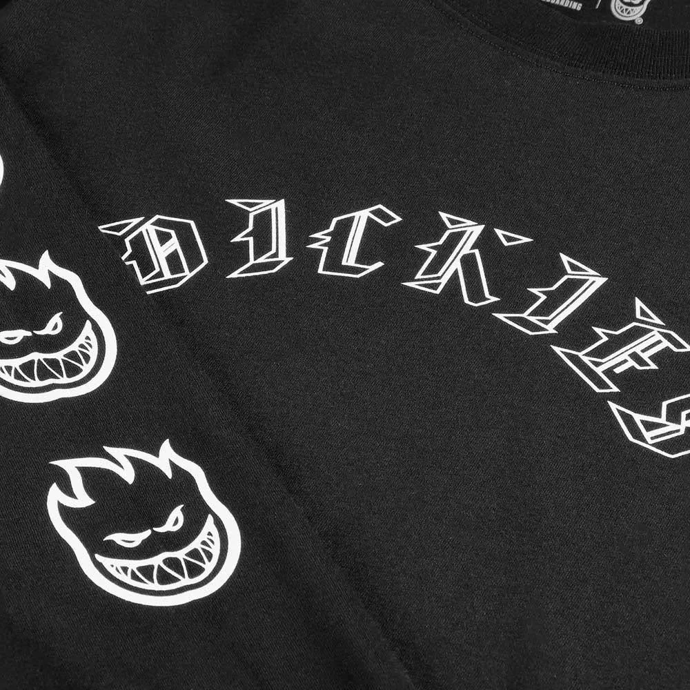 Dickies x Spitfire Long Sleeve T-shirt - Black sold by Source Skate Co. product image thumbnail 2