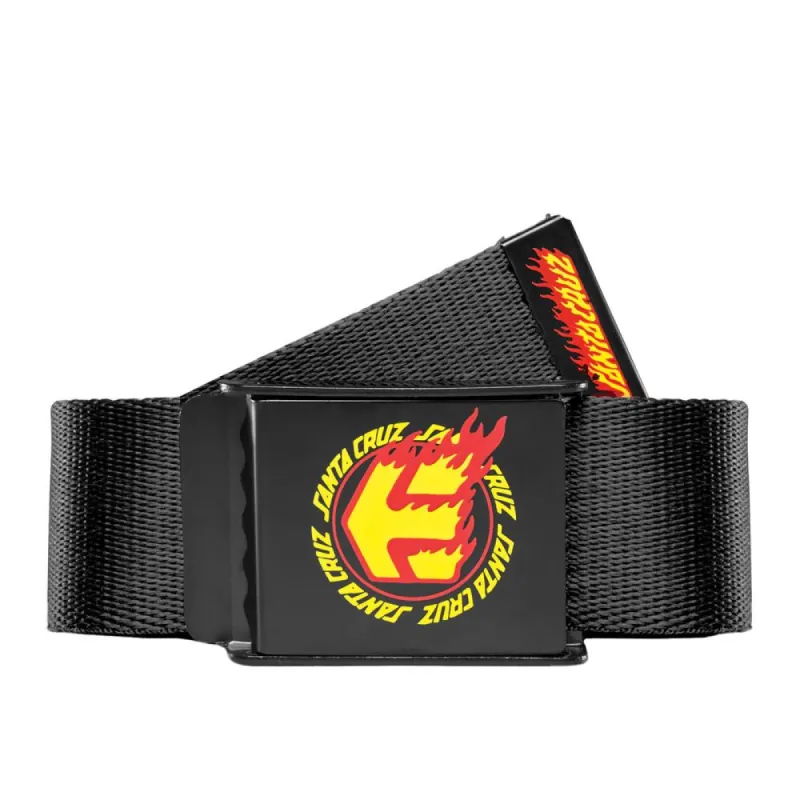 Etnies x Santa Cruz Flame Belt - Black sold by Source Skate Co.
