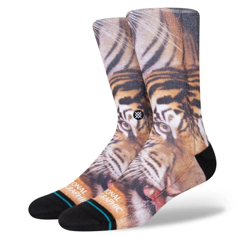 Stance Two Tigers Socks - Black/ Large sold by Source Skate Co.