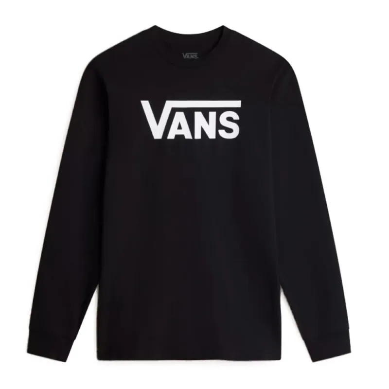 Vans Classic Long Sleeve T-shirt - Black/White sold by Source Skate Co.