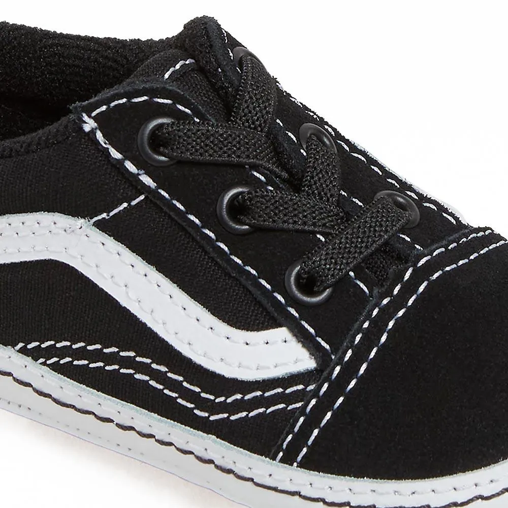 Vans Infant Old Skool Crib Shoes (0-1 Year) - Black/True White sold by Source Skate Co. product image thumbnail 4
