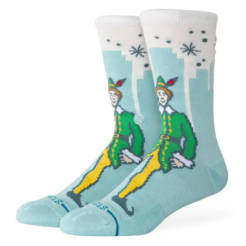 Stance Big City Elf Crew Socks - Ice Blue - Large sold by Source Skate Co.
