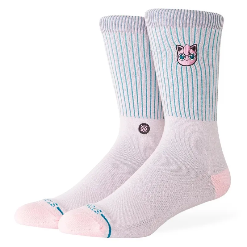 Stance Jigglypuff Crew Socks - Pink - Large sold by Source Skate Co.