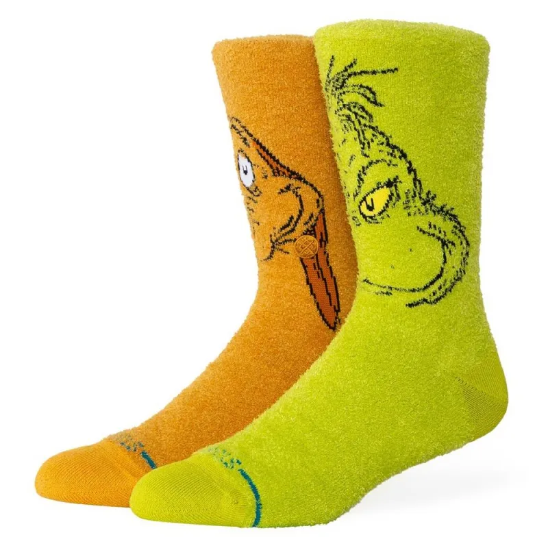 Stance Grinch And Max Socks - Green - Large sold by Source Skate Co.