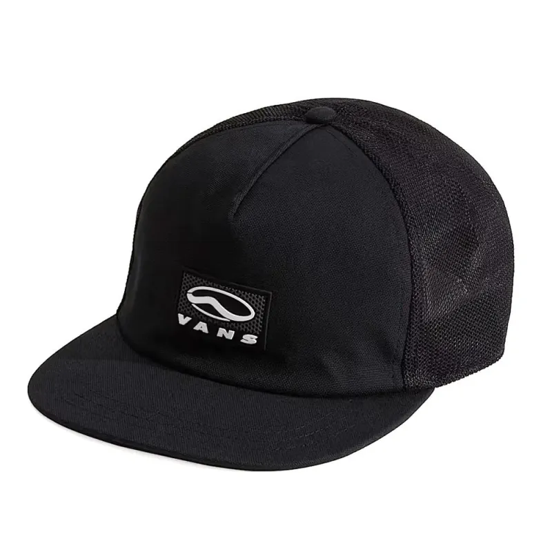 Vans Sidestripe Unstructured Trucker Cap - Black made by Vans