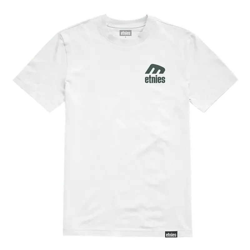 Etnies Team T-shirt - White/Green sold by Source Skate Co.