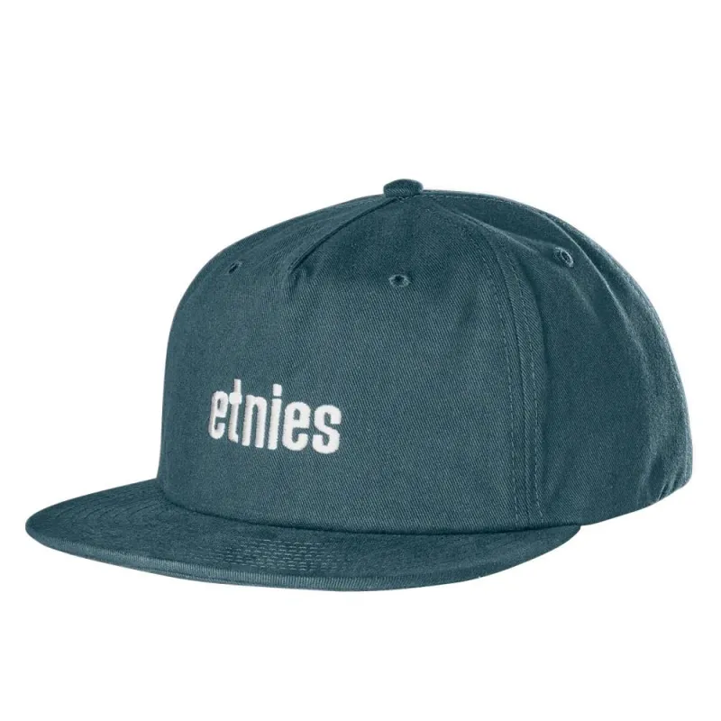 Etnies Icon Embroidery Snapback Cap - Indigo made by Etnies