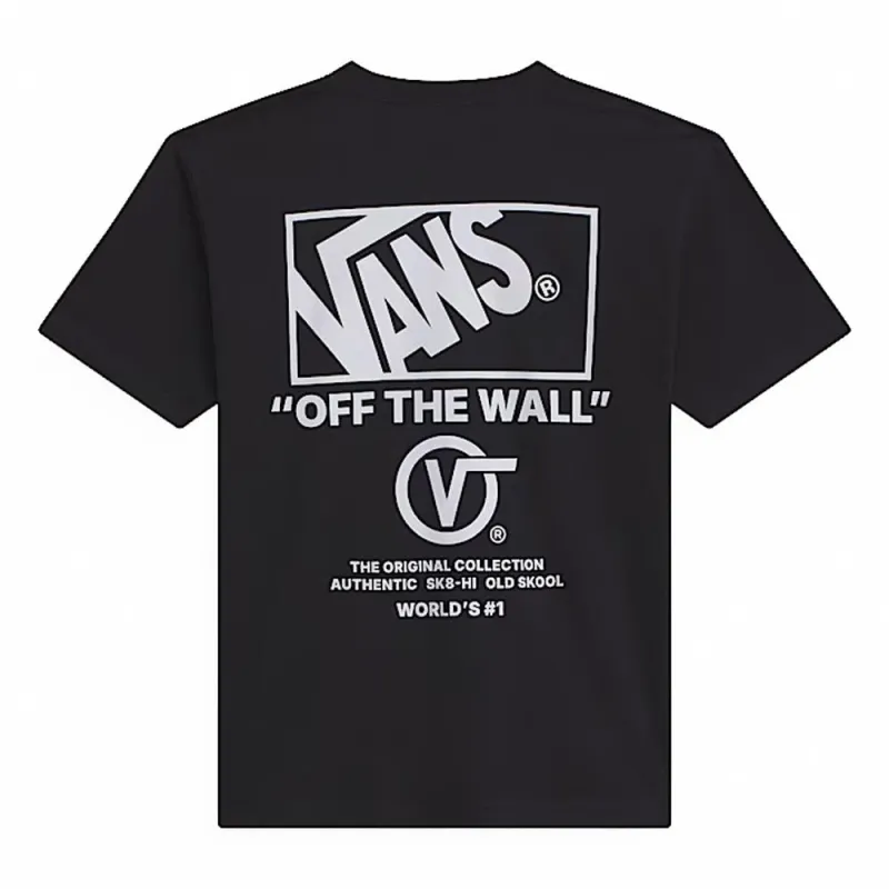 Vans Stacked Hi T-shirt - Black/White made by Vans