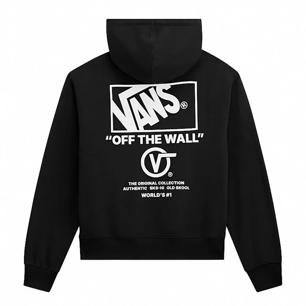 Vans Stacked Hi Pullover Hoodie - Black/White sold by Source Skate Co.