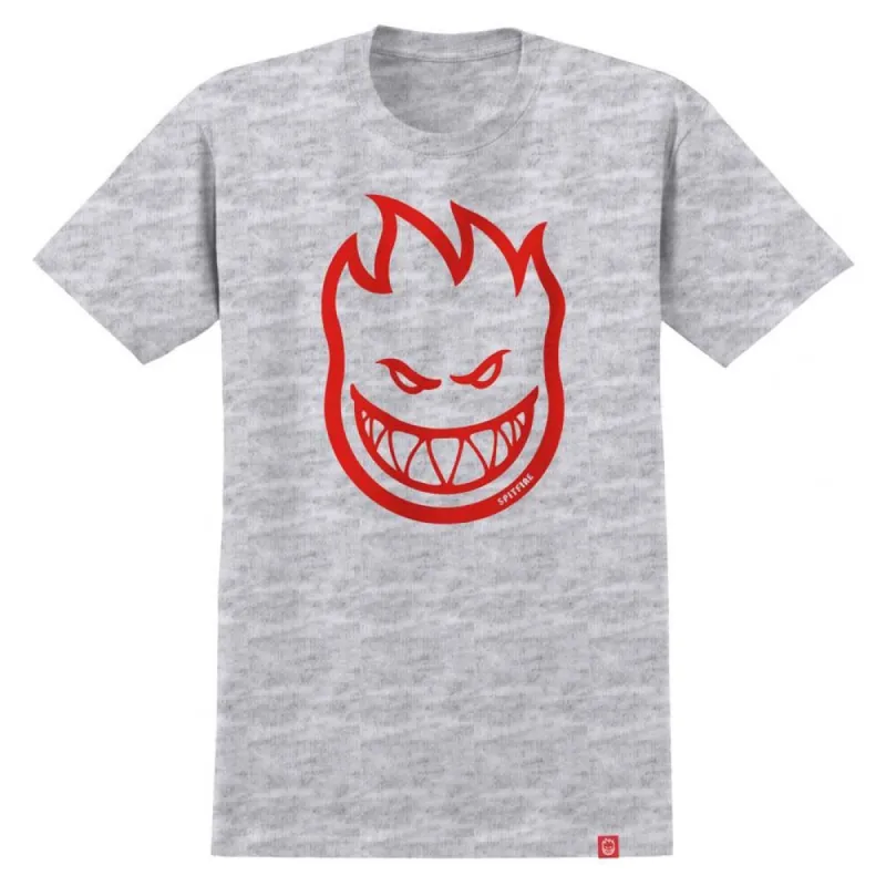 Spitfire Bighead T-shirt - Ash/Red made by Spitfire