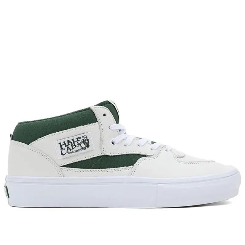 Vans Skate Half Cab - White/Green sold by Source Skate Co.