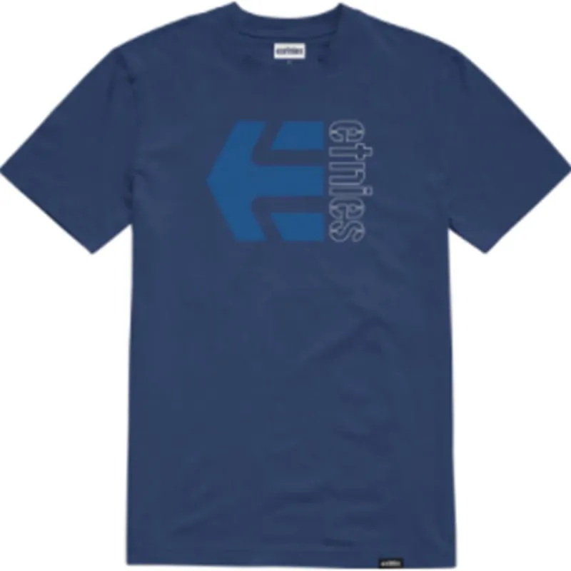 Etnies Corp Combo T-Shirt - Blue/White/Navy sold by Source Skate Co.