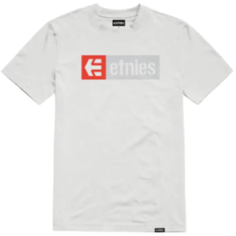 Etnies New Box T-Shirt - White/Grey/Red sold by Source Skate Co.