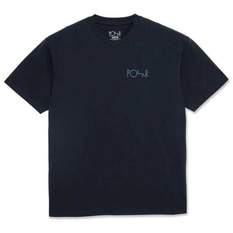 Polar Stroke Logo T-Shirt Navy/Blue sold by Source Skate Co.