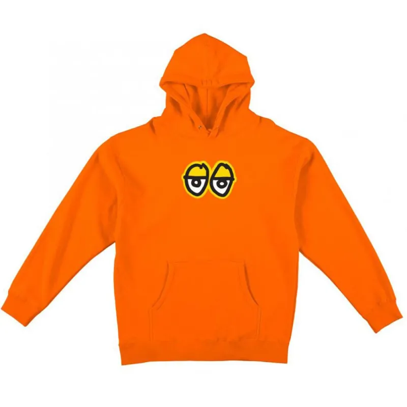 Krooked Eyes Lg Hoodie - Safety Orange/Yellow sold by Source Skate Co.