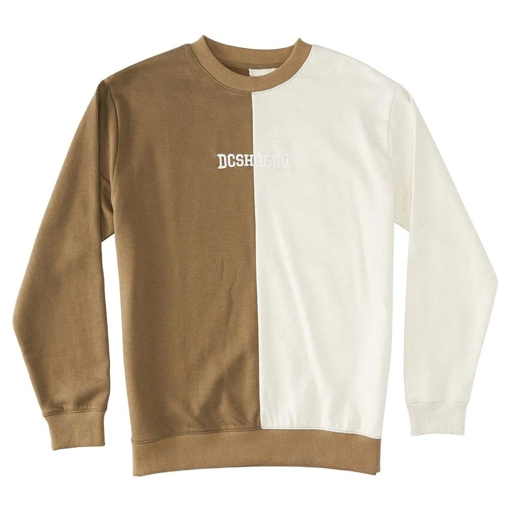 DC Baseline Crew Sweatshirt - Capers/Oat Heather sold by Source Skate Co.